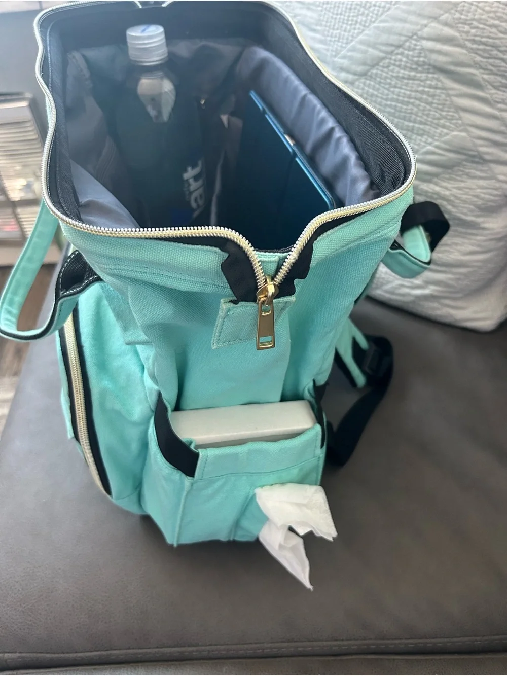 Lovevook Viola I teal backpack for laptop perfect for office, school, travel